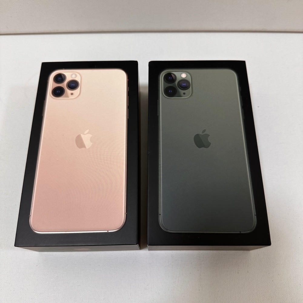 Apple iPhone 11 Pro Max‎ 256GB EMPTY BOXES ONLY Gold Midnight Green 2pk